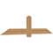 Ekena Millwork Eugene Smooth Timber Gable Bracket, Western Red Cedar, 72"W x 18"H x 1 1/2"D x 5 1/2"F, 6/12 Pitch GBW072X18X0206EUG00SWR - alternate 2